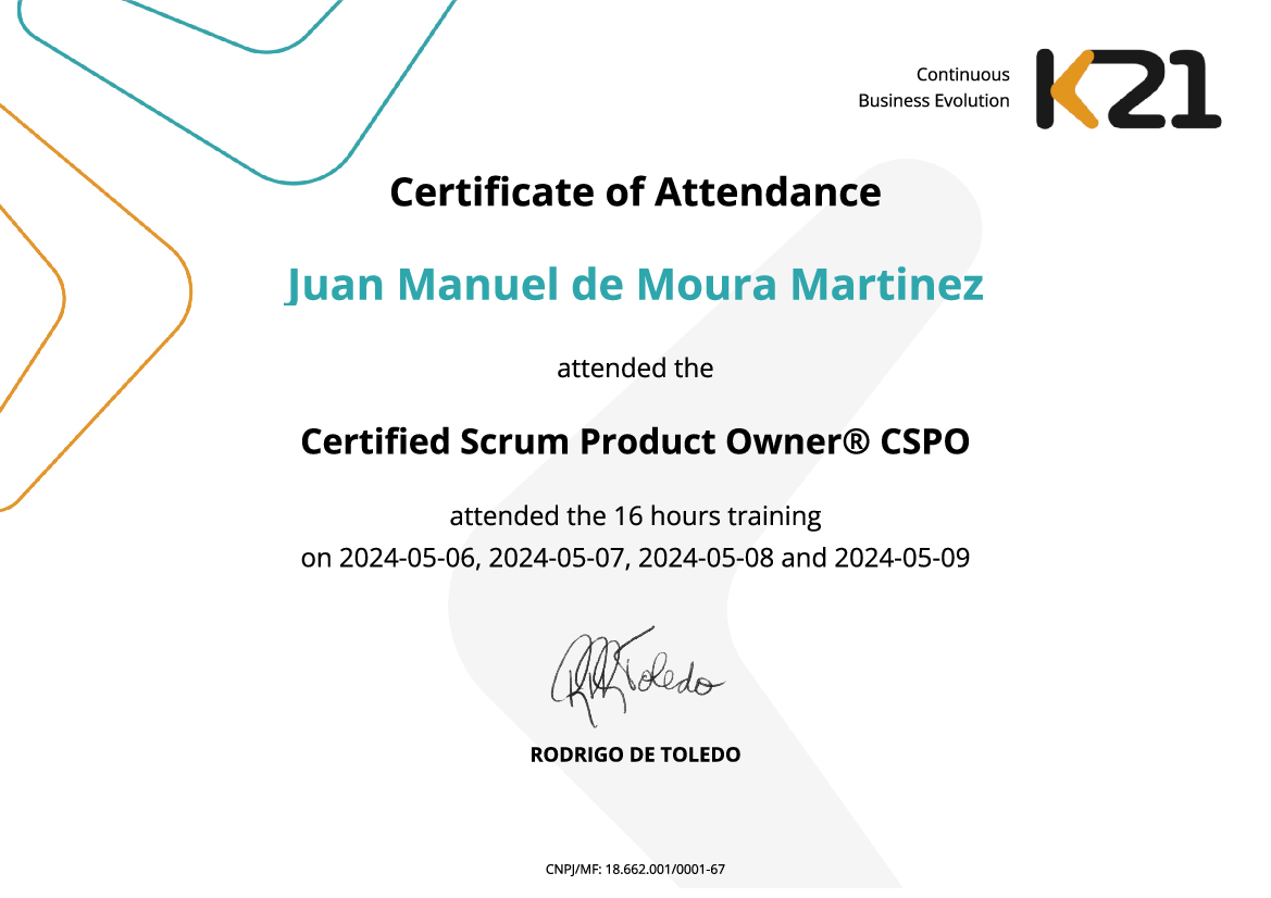 Certificado K21